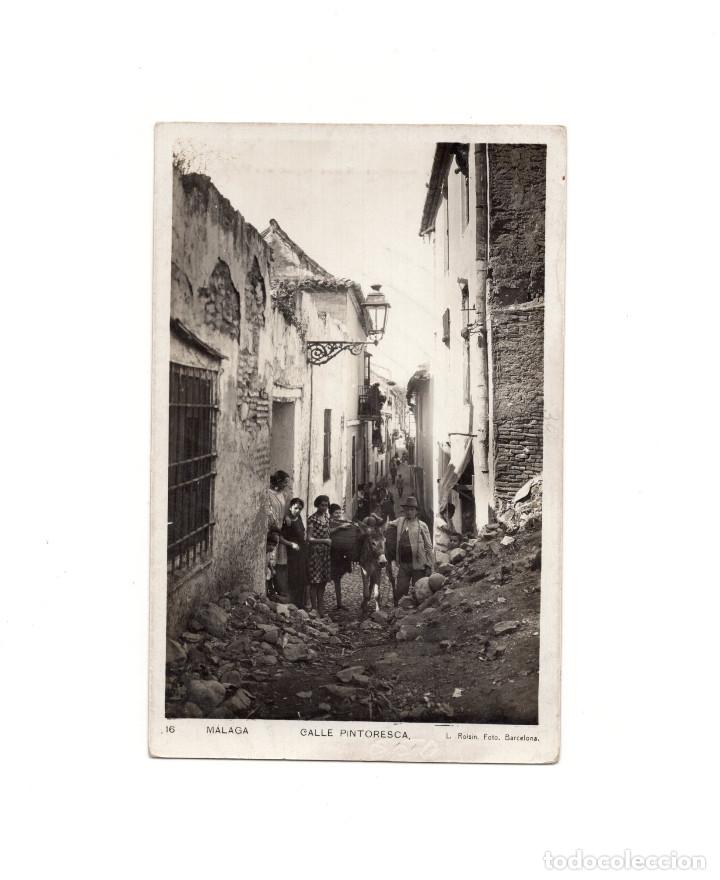 Postales: M&Aacute;LAGA.- CALLE PINTORESCA - Foto 1