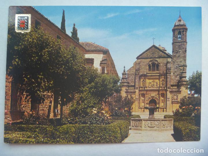 Postales: POSTAL DE UBEDA ( JAEN ): FACHADA DE LA BASILICA DEL SALVADOR . A&Ntilde;OS 60