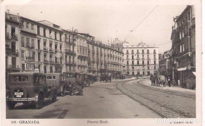 Postales: POSTAL DE GRANADA - PUERTA REAL . - Foto 1