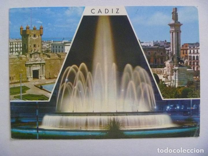 Postales: POSTAL DE CADIZ : BELLEZAS DE LA CIUDAD . A&Ntilde;OS 60.