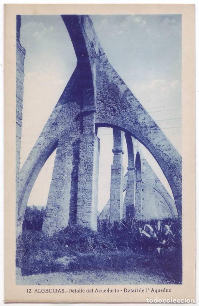 Postales: Algeciras (C&aacute;diz): Detalle del Acueducto. L. Roisin. No circulada (A&ntilde;os 30)