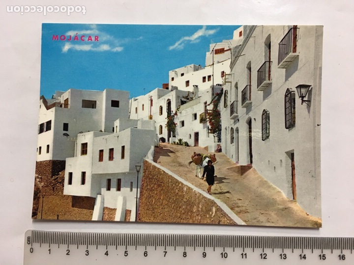 Postales: POSTAL. MOJACAR. ALMER&Iacute;A. CALLE T&Iacute;PICA. CREACIONES FLORESBA. H. 1975?.