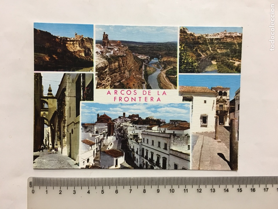 Postales: POSTAL. ARCOS DE LA FRONTERA. ASPECTOS VARIOS. EDIC. ARRIBAS. H. 1975?.