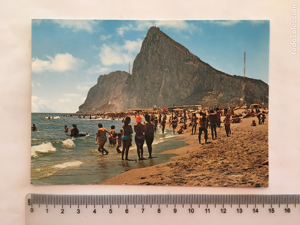 Postales: POSTAL. PE&Ntilde;&Oacute;N DE GIBRALTAR. PLAYA. GARC&Iacute;A GARRABELLA Y C&Iacute;A. H. 1975?.