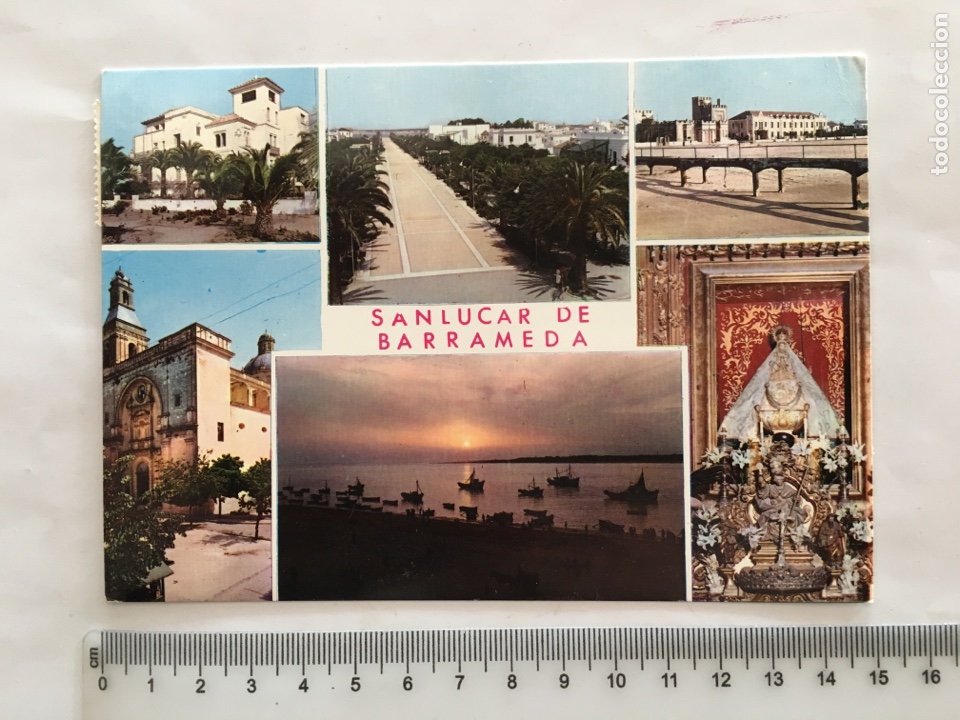 Postales: POSTAL. SANLUCAR DE BARRAMEDA. ASPECTOS VARIOS. ED. ARRIBAS. H. 1965?.