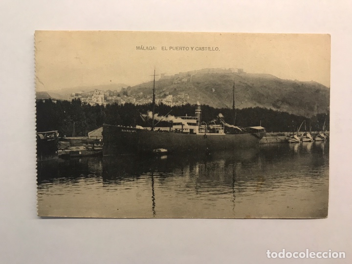 Postales: MALAGA.Postal. El Puerto y Castillo. Edita: RIVAS (h.1930?) NO CIRCULADA,