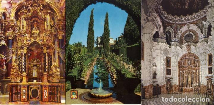Postales: GRANADA.- LA CARTUJA Y GENERALIFE.-