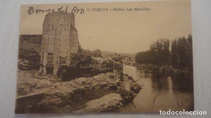 Postales: ANTIGUA POSTAL.HIEBLA.NIEBLA.LAS MURALLAS.HUELVA. PAPELERIA INGLESA N&ordm; 11
