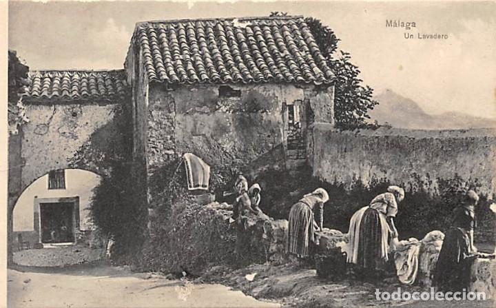 Postales: M&Aacute;LAGA.- UN LAVADERO
