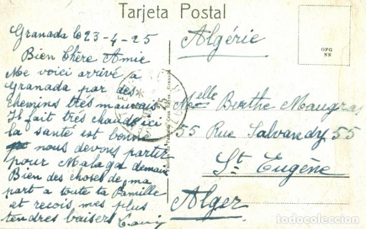 Postales: GRANADA. PUERTA DE LA JUSTICIA. CIRCULADA EN 1925. - Foto 2