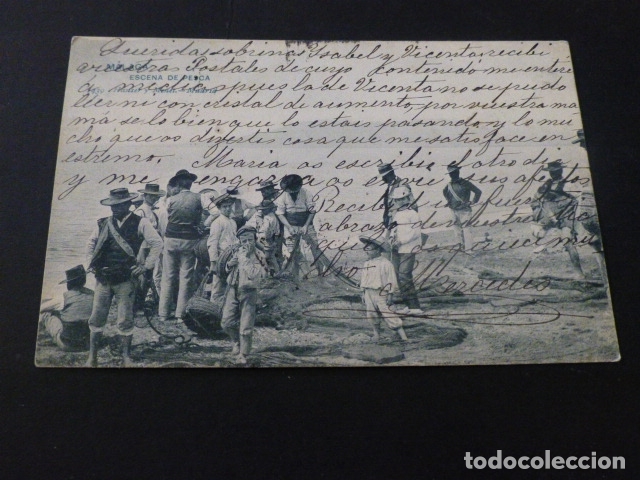 Postales: MALAGA ESCENA DE PESCA - Foto 1