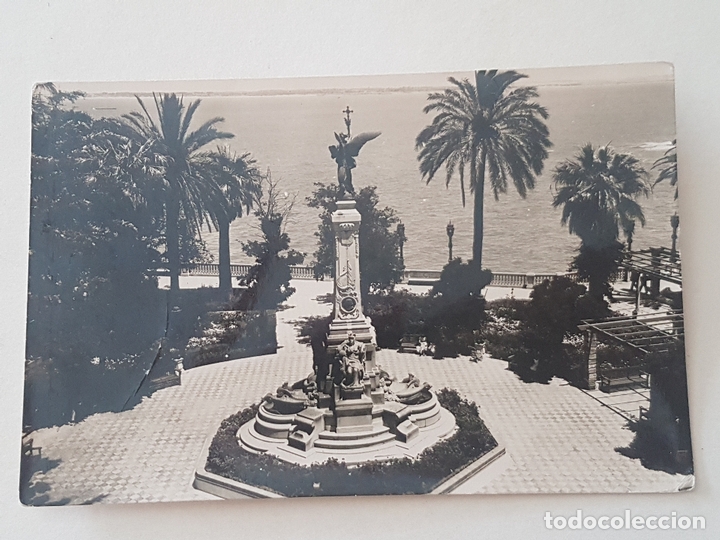 Postales: MONUMENTO AL MARQUES DE COMILLAS CADIZ - Foto 1