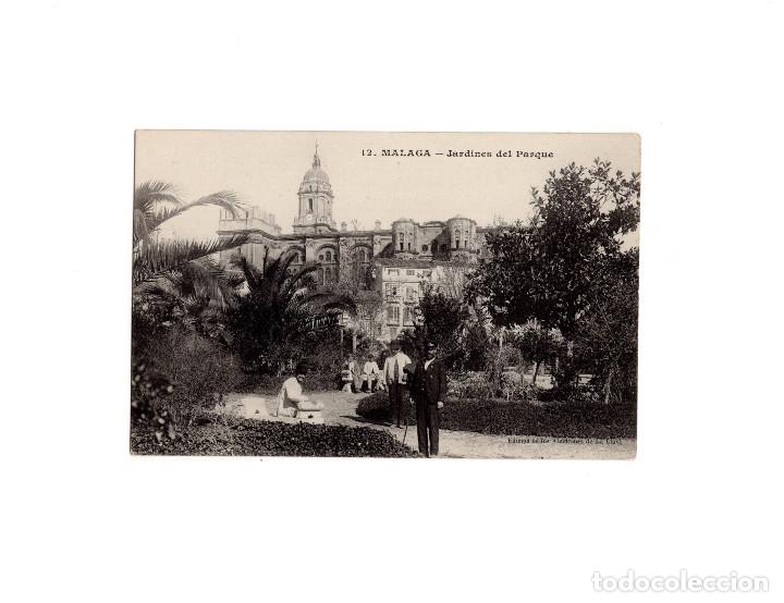 Postales: M&Aacute;LAGA.- JARDINES DEL PARQUE. - Foto 1