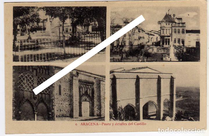 Cartoline: BONITA POSTAL - ARACENA (HUELVA) - PASEO Y DETALLES DEL CASTILLO
