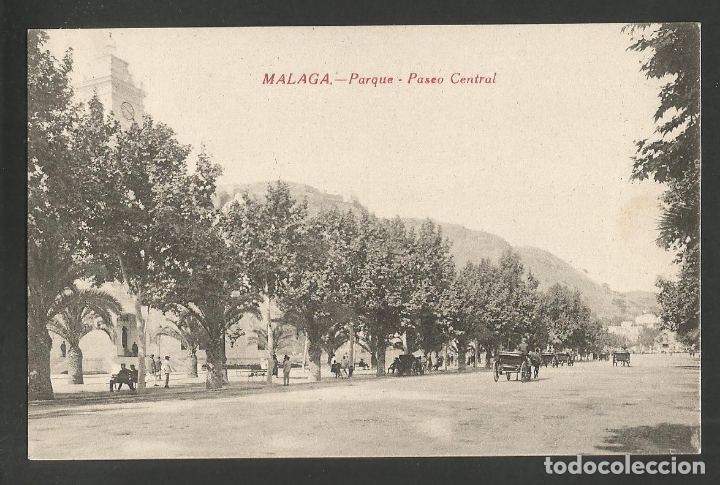 Postales: MALAGA-PARQUE-PASEO CENTRAL-ED&middot;RAFAEL TOVAL-VER REVERSO-(60.030)