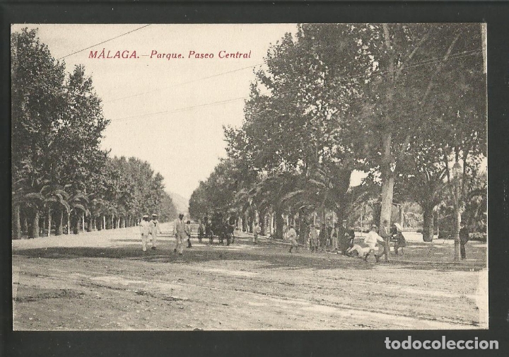 Postales: MALAGA-PARQUE-PASEO CENTRAL-ED&middot;RAFAEL TOVAL-VER REVERSO-(60.031)