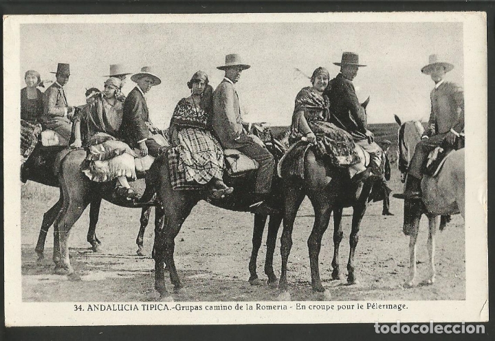 Postkarten: ANDALUCIA-GRUPOS CAMINO LA ROMERIA-34-FOTOGRAFICA ROISIN-VER REVERSO-(60.043)