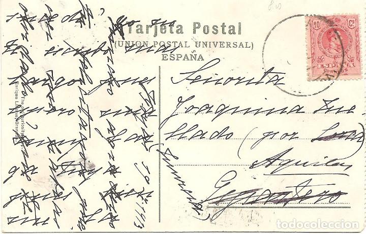 Postales: GRANADA, ALHAMBRA - CIRCULADA A&Ntilde;O 1913 - Foto 2