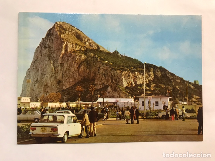 Postales: PE&Ntilde;&Oacute;N DE GIBRALTAR. Postal Animada, Punto Fronterizo. Edita: Artes Graf. Roca (a.1977) ESCRITA
