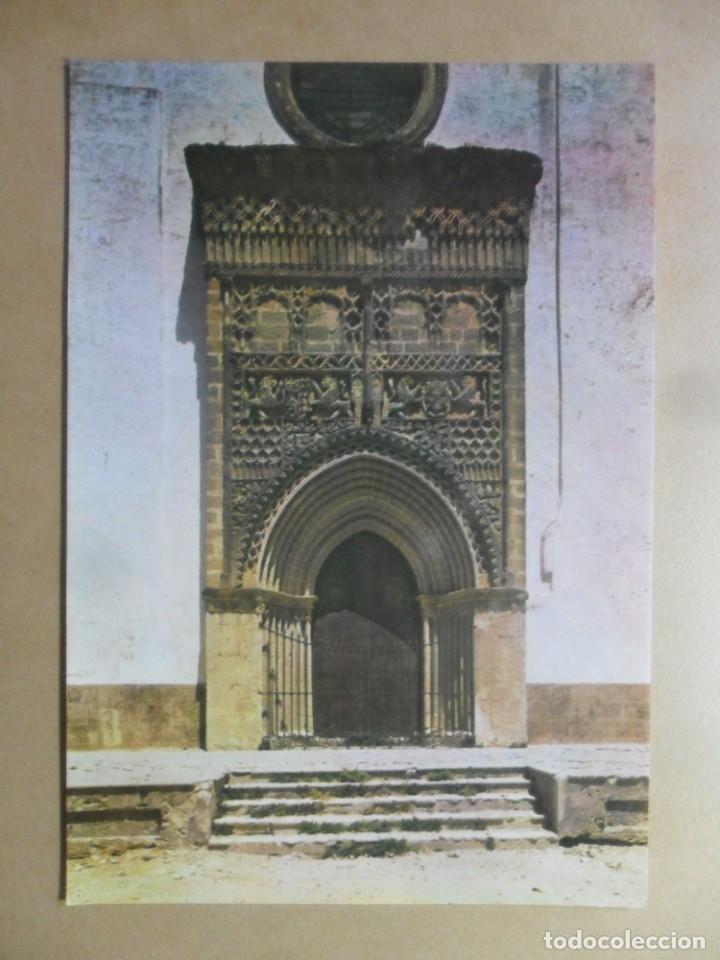 Postales: POSTAL-11-SANLUCAR DE BARRAMEDA (CADIZ)-PARROQUIA DE NTRA. SRA. DE LA O: PUERTA, GOTICO-MUDEJAR-1965