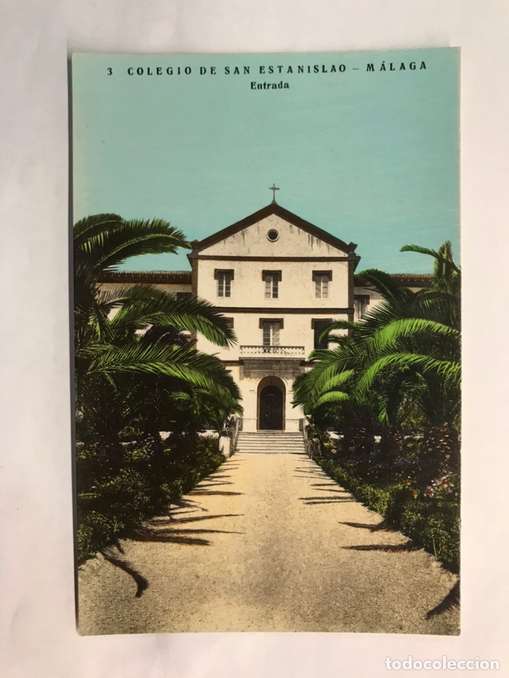 Postales: MALAGA. Postal No.3, Entrada. Colegio de San Estanislao. Edita: Industrial Fotograf&iacute;ca (h.1940?)