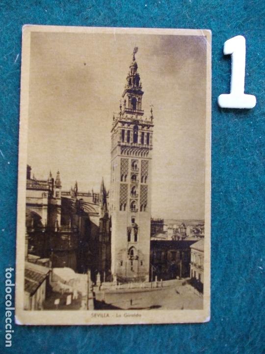 Postales: POSTAL DE LA GIRALDA DE SEVILLA A&Ntilde;OS 40