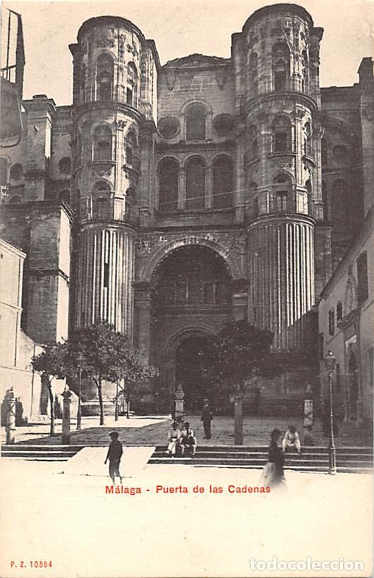 Postales: M&Aacute;LAGA.- PUERTA DE LAS CADENAS.- PZ 10584
