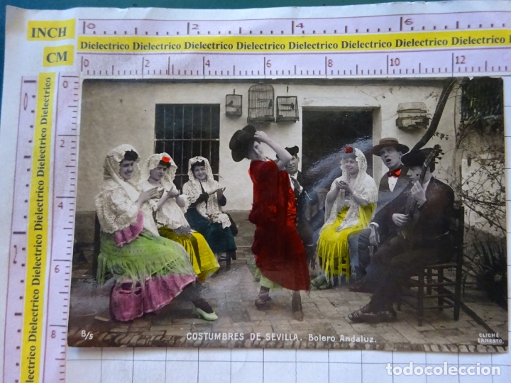 Postkarten: POSTAL DE ANDALUC&Iacute;A. A&Ntilde;OS 30 50. COSTUMBRES DE SEVILLA, BOLERO ANDALUZ. B/5 CHICL&Eacute; ERNESTO 2219