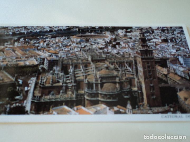 Postales: catedral de sevilla vista aerea ed prADO 21 X 10 CM