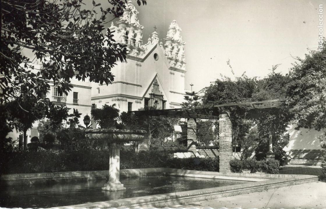 Postales: CADIZ. ALAMEDA MARQUES DE COMILLAS E IGLESIA DEL CARMEN. GARCIA GARRABELLA