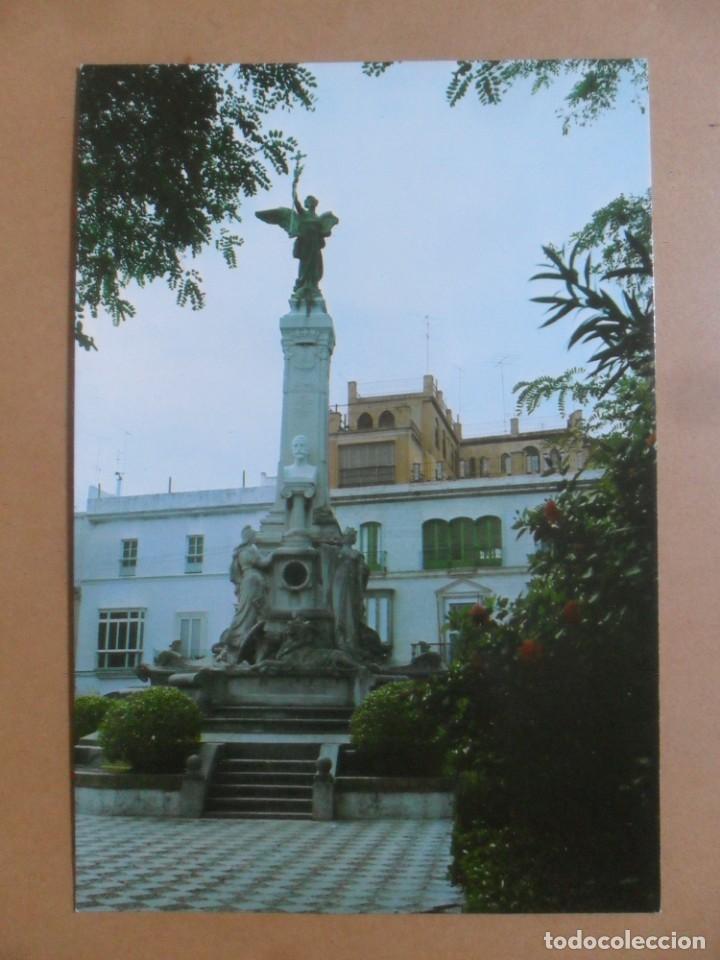 Cartes Postales: POSTAL - 26 - CADIZ - MONUMENTO AL MARQUES DE COMILLAS - ED. DE LUJO