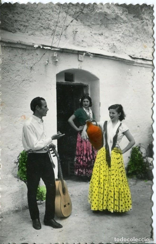 Postales: GRANADA-GITANOS DEL SACO MONTE- SICILIA - Foto 1
