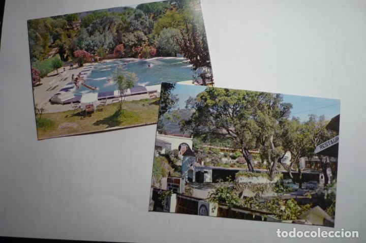 Postales: lote postales tarifa -meson de sancho