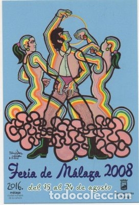 Postales: POSTAL DE MALAGA. FERIA DE MALAGA 2008. CARTEL OFICIAL P-ANMA-845,6