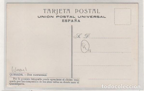 Postales: Quesada. Ja&eacute;n. Dos campesinos . Sin circular. - Foto 2