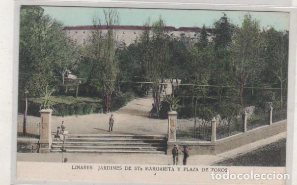 Postales: Linares Jardines de Sta Margarita y Plaza de toros. Sin circular.