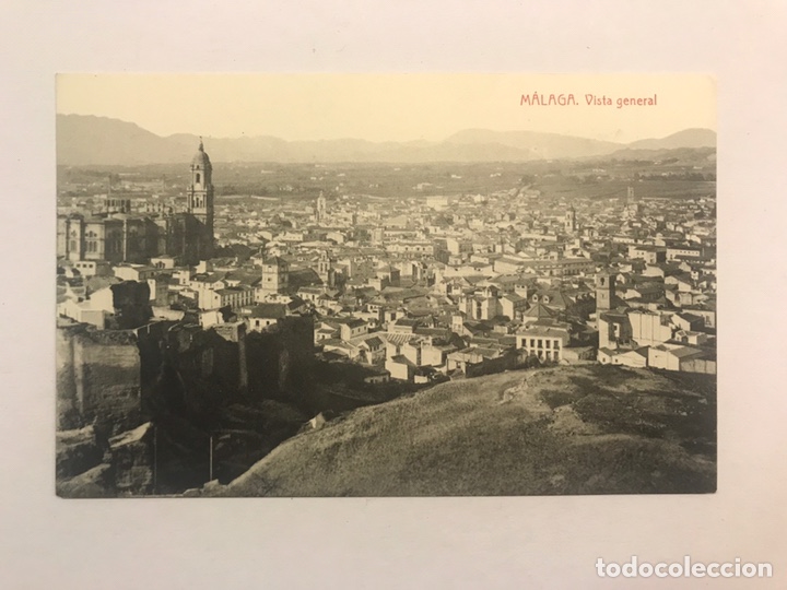 Postais: MALAGA. Postal, Vista General. Edita: Fototipia THOMAS No.2178 (h.1920?) NO CIRCULADA...