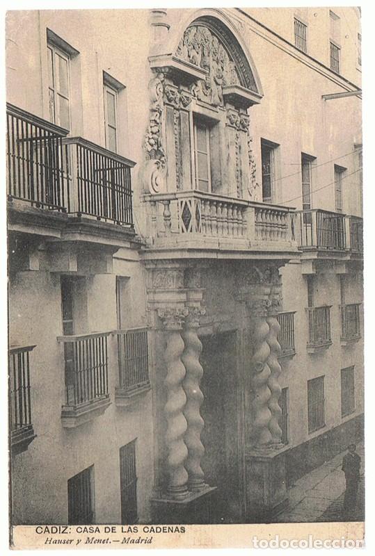 Postales: POSTAL C&Aacute;DIZ CASA DE LAS CADENAS - Foto 1