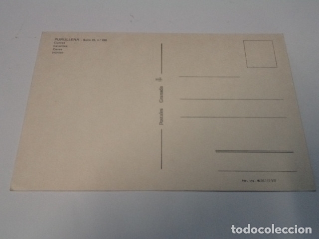 Postales: GRANADA - POSTAL PURULLENA - CUEVAS - Foto 2