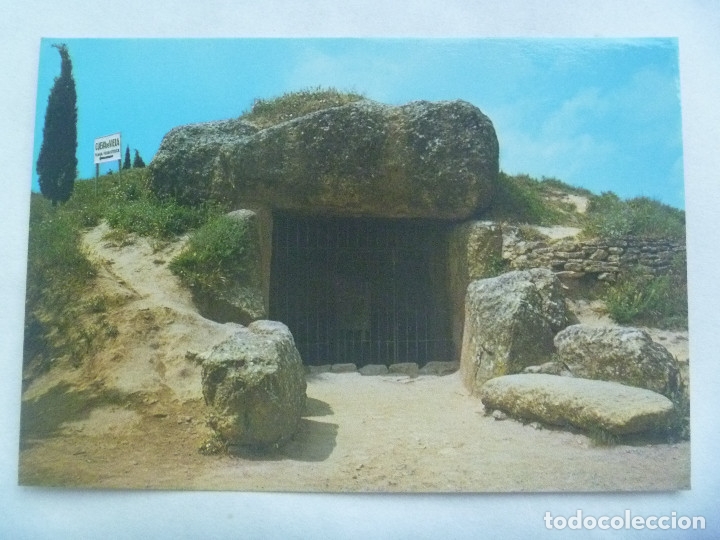 Postcards: POSTAL DE ANTEQUERA ( MALAGA ): CUEVA DE MENGA , MONUMENTO NACIONAL