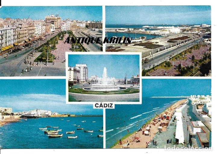 Postales: CADIZ .- VARIAS VISTAS .- EDICIONES CYP SERIE II N&ordm; 50089 .- SIN CIRCULAR