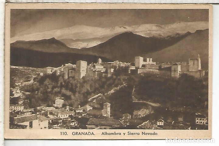 Postales: GRANADA ALHAMBRA SIN ESCRIBIR - Foto 1