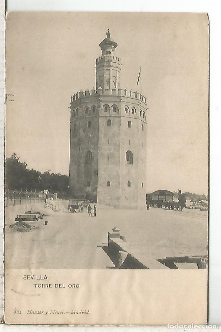 Postales: SEVILLA TORRE DEL ORO ESCRITA - Foto 1