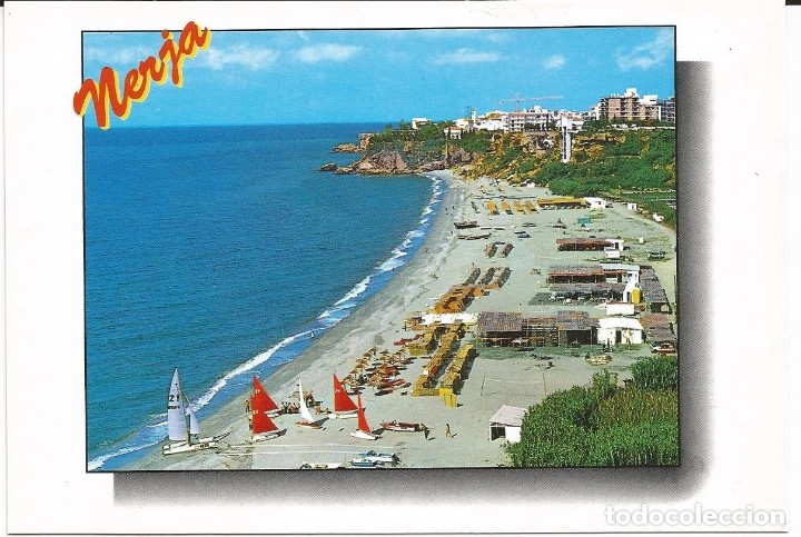 Postales: [POSTAL] Playa. Nerja. Costa del Sol. (M&aacute;laga) (sin circular) - Foto 1