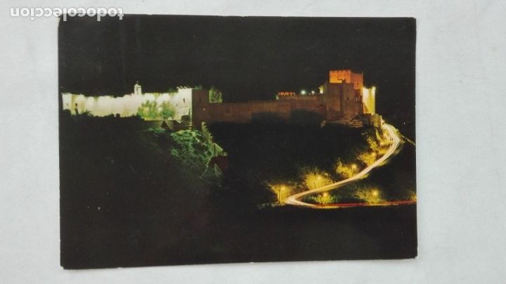Postales: POSTAL DE ALMERIA : LA ALCAZABA, NOCTURNA .. A&Ntilde;OS 60