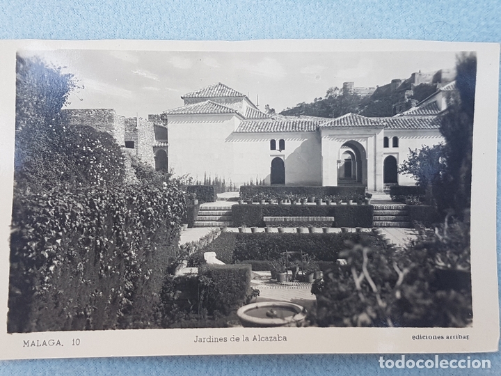 Postales: MALAGA JARDINES DE LA ALCAZABA POSTAL EDITOR ARRIBAS