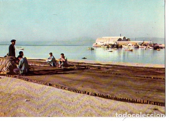 Postales: TARJETA POSTAL DE ALGECIRAS. N&ordm; 121. DETALLE DEL PUERTO. EDICIONES ALMACENES SUR- CADIZ.