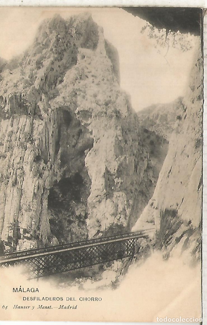 Postales: MALAGA EL CHORRO DORSO SIN DIVIDIR