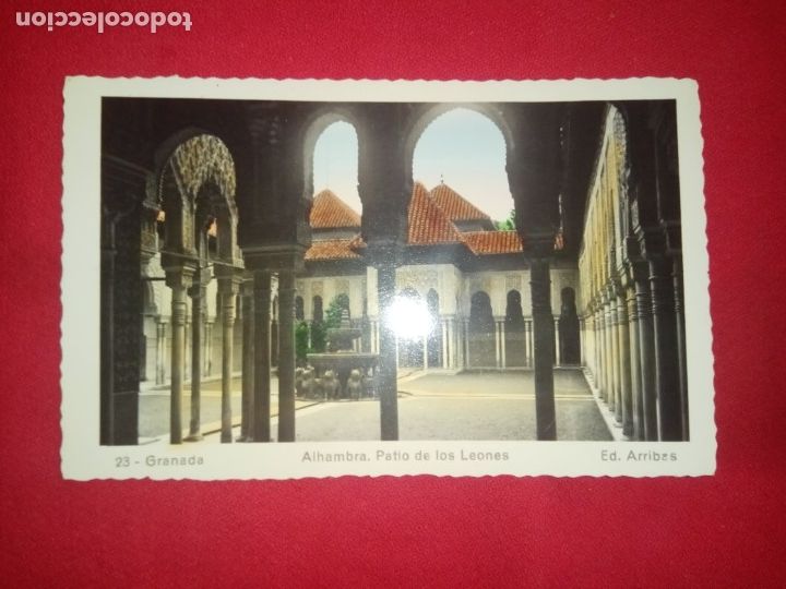 Postales: POSTAL.GRANADA.ALHAMBRA.PATIO DE LOS LEONES.NUEVA.
