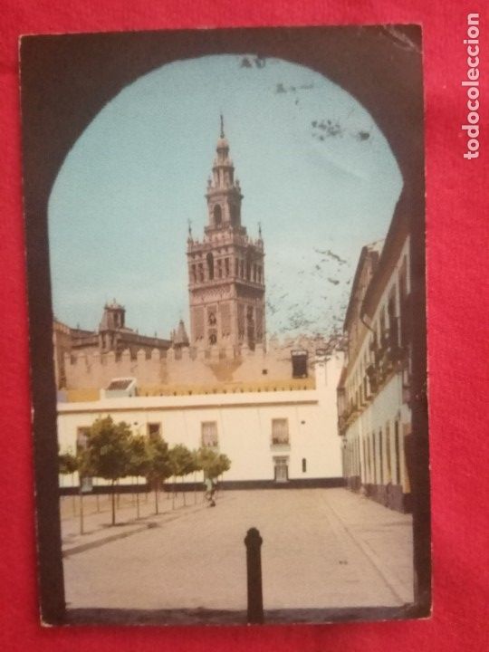 Postales: POSTAL.SEVILLA.PATIO DE BANDERAS DEL ALCAZAR.USADA.